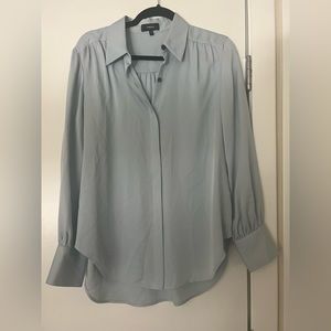Theory Blue Blouse